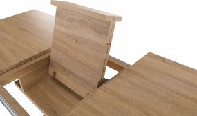 Masă dining,  stejar, 160-200x90 cm, BONET NEW TIP 2