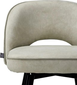 Set de 2 scaune bar design LUX Cliff, Mayer silver