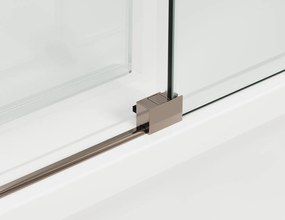 Usa culisanta de dus in nisa, 1600 mm, champagne metal, doua elemente, Ronal Oriana Champagne metal, 1600 mm