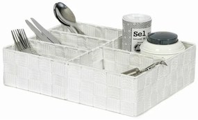 Organizator Compactor TEX 32 x 25 x 8 cm, 5 piese, alb