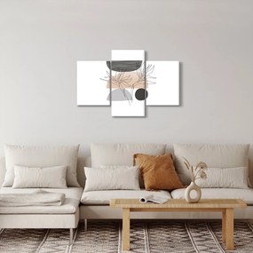 Tablou - Linie de artă flori N⁰2 (90x60 cm)