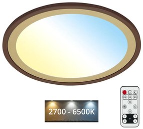 Plafonieră LED dimabilă SLIM LED/22W/230V 2700-6500K Brilo + telecomandă