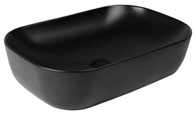 Oltens Hamnes lavoar 61x40 cm oval de blat negru 40302300