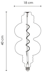 LED bec vintage Edison E27/4W/230V 2200K CRI 90, reglabil