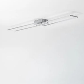 Plafonieră LED/40W/230V crom mat