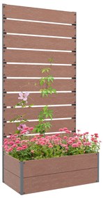 Outsunny Ghiveci de Gradina cu Spalier pentru Plante Cataratoare, Vita de Vie, Flori, Pat Independent Ridicat pentru Gradina, de Exterior