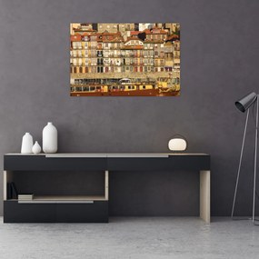 Tablou - Cartierul Waterfront, Portugalia (90x60 cm)
