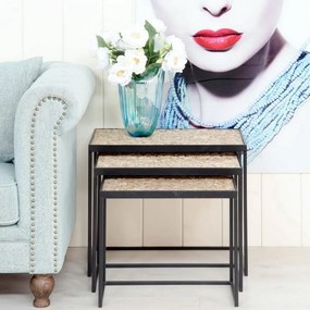 Set de 3 masute design industrial-vintage Tasia SX-101886