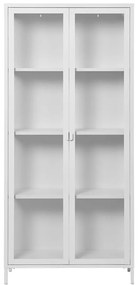 Vitrină albă din metal 80x175 cm Brisbane – House Nordic