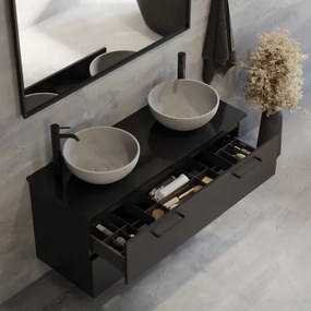 BATH DELUXE 06-039-19-23-00 - Lavoar pentru blat BERGEN, diam. 39 cm, beton/gri