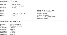 Scaun dining design elegant Telma alb