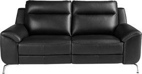 Canapea 2 locuri eleganta, design LUX cu functia relax Cowhide black
