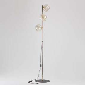 BRILAGI - Lampadar VULCANO 3xG9/8W/230V auriu/bej fumuriu