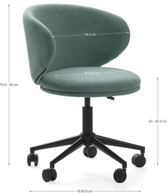 Scaun de birou verde Rush – Marckeric