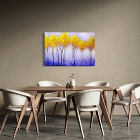 Tablou - Copaci galbeni (90x60 cm)