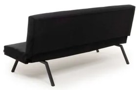 Canapea extensibilă BAKU, 2 locuri, neagră