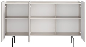 Comodă Malmi 150 cm - cașmir / picioare negre