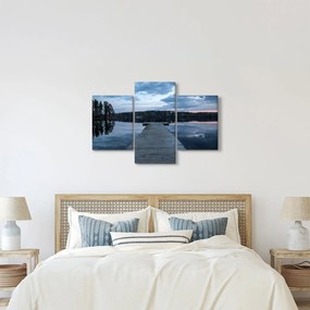 Tablou - Ponton de lemn, lac (90x60 cm)