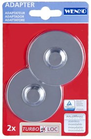Set 2 cuiere de perete Wenko Turbo-Loc Shiny