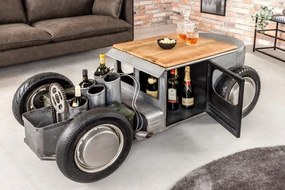 Masuta design unicat cu suport pentru sticle de vin Hot Rod 165cm