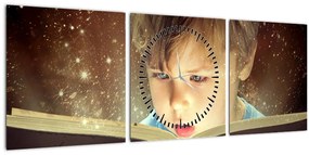 Tablou - Magia poveștii (cu ceas) (90x30 cm)