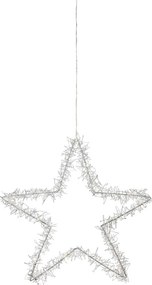 Decorațiune luminoasă argintie ø 46 cm cu model de Crăciun Tangle – Markslöjd