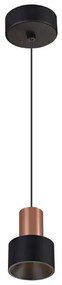 Pendul LED design minimalist modern, GRUISSAN negru/auriu MA-8467