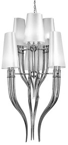 Azzardo AZ0173 - Lustră pe lanț DIABLO 12xE14/11W/230V alb