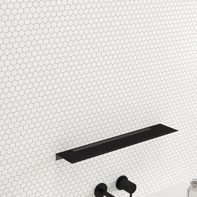 Etajera aluminiu Inter Ceramic negru mat 60x11.8 cm