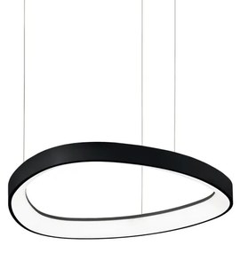 Lustra LED suspendata design circular GEMINI SP D42 NERO
