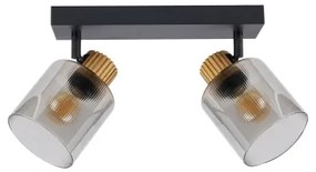 Brilagi - Spot HYGGE 2xE14/15W/230V negru/fumuriu