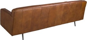 Canapea design LUX 3 locuri Dark Brown Leather