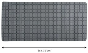 Spirella Covor de baie antiderapant QUADROPremium, gri, 36 x 76 cm