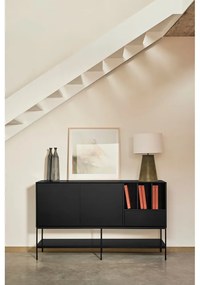 Comodă neagră 166x98x45 cm Platt – Teulat