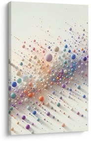 Tablou dans abstract cu bile curcubeu