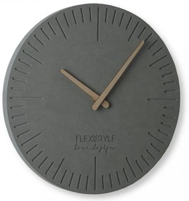 Ceas modern din lemn de culoare gri deschis