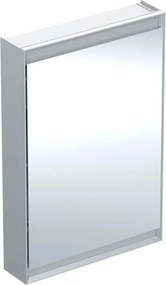 Dulap cu oglinda Geberit One ComfortLight stanga 60 cm aluminiu eloxat