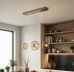 Lustra cu 3 pendule LED ANDORA 3-STEP DIMM amber