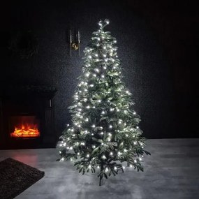 Instalație brad LED de Crăciun in culoare alb rece 16m 160LED
