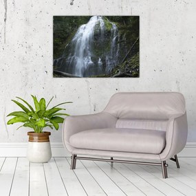 Tablou pe sticlă cu cascadă (70x50 cm)