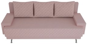 Canapea extensibila Napoli Pink, 205x90x86 cm, cu lada de depozitare