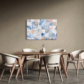 Tablou - figuri geometrice pe perete (90x60 cm)