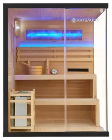 Vnútorná sauna Vantaa 150 so soľnými kameňmi