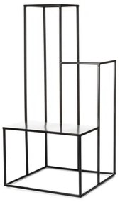 Suport flori KASKADA 85x40 cm negru