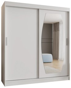 Dulap de haine 180 cm Rosaria (alb). 1126301