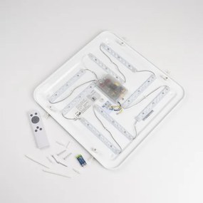 Plafonieră LED dimabilă 42W/230V, albă, cu telecomandă