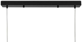 Lustra moderna cu 7 de surse de lumina si LED LINEA 90