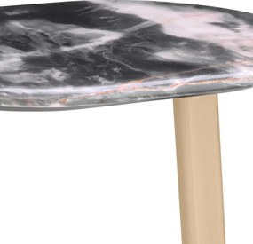 Masuta laterala design LUX cu blat din marmura Oyo