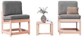 vidaXL Set mobilier de grădină, 3 piese, lemn masiv douglas