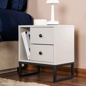 Măsuță de noptieră Glimmer Grey